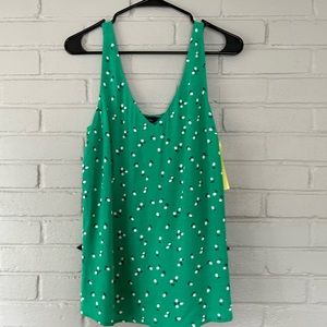 Green floral sleeveless shirt joules brand new with tags size 6